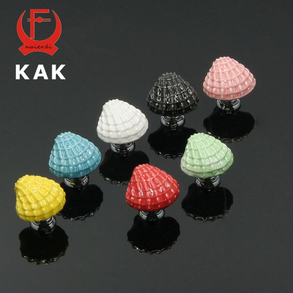 Elevate Your Furniture with KAK Ceramic Ocean Shell Drawer Knobs