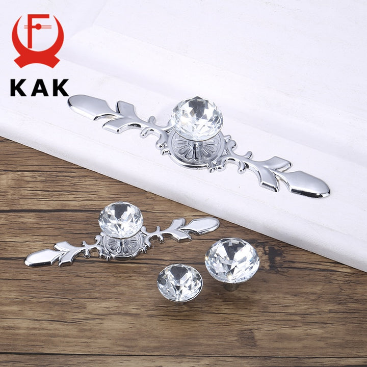 KAK Luxury Diamond Crystal Cabinet Handles