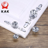 KAK Luxury Diamond Crystal Handles Shoebox Cabinet Handles Closet Door Drawer Knobs Wardrobe Pulls Pullers With Screws