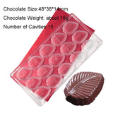 Polycarbonate Chocolate Flowers Moulds for 3D Chocolate Candy Bars Molds Tray Confectionery Form