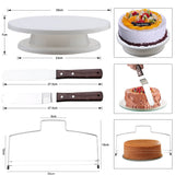 Cake Decorating Turntable Kit Supplies Baking Tools Accessories Rotating Stand