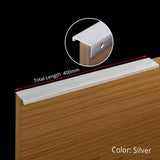 KAK Black Silver Hidden Cabinet Handles Zinc Alloy Kitchen Cupboard Pulls Drawer Knobs Bedroom Door