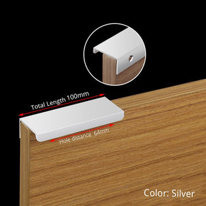 KAK Gold Silver Black Hidden Cabinet Handles - Set of 1