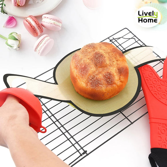 Long Handle Silicone Bread Sling Baking Mat For Dutch Oven Dough Transfer Mat Hands free 8in 9in