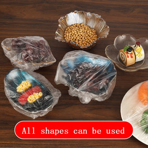 Disposable Food Cover Plastic Wrap Elastic Food Lids