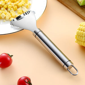 Corn Perfection: Stainless Steel Corn Stripper