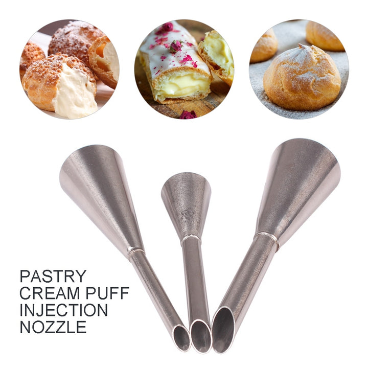 Stainless Steel Puff Nozzles - Create Delectable Patisseries