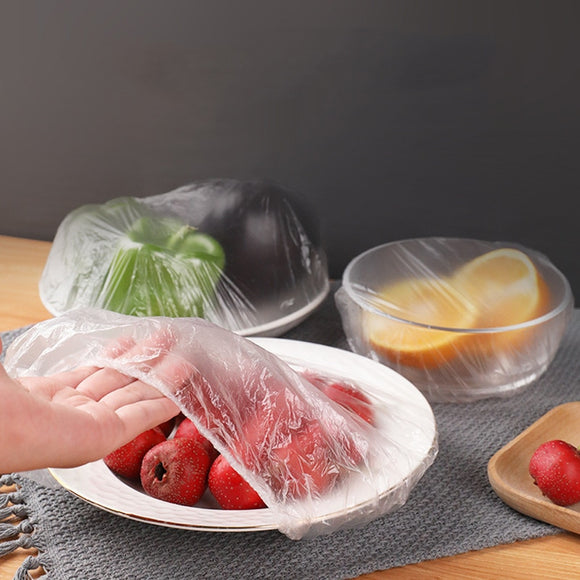 Disposable Food Cover Plastic Wrap Elastic Food Lids