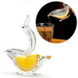 Lemon Clip Manual Transparent Fruit Juicer Home Kitchen Bar Gadget Bird Shape
