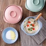 Instant Noodle Bowls with Lids Soup Hot Rice Bowls Japanese Style