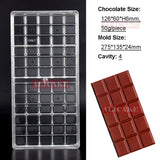 Polycarbonate 3D Chocolate Candy Bar Molds Confectionery