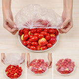 Disposable Food Cover Plastic Wrap Elastic Food Lids For Fruit Bowls