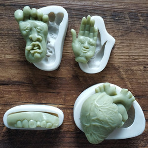 Frightfully Realistic: Halloween Human Organs Silicone Mold