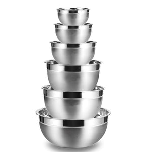 Stainless Steel Mixing Bowls, Non Slip, Nesting, Whisking Bowls