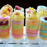 30x Cakes Push Up Pop Containers
