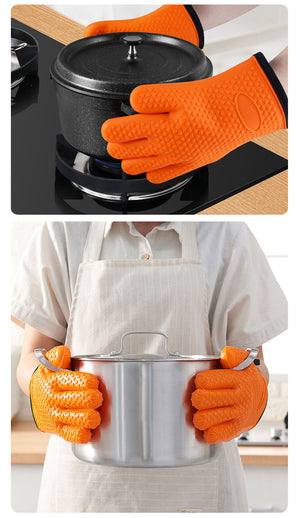 Guardians of the Kitchen: Thick Heat Resistant Oven Gloves