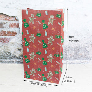 Festive Delights: 5pcs Christmas Paper Bags