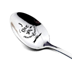Stainless Steel Spoons With Love Notes