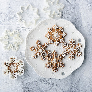Christmas Snowflake 3D Cookie Molds