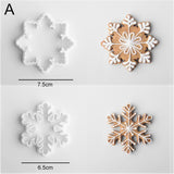 Christmas Snowflake 3D Cookie Molds