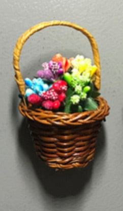 Charming Basket-Style Fridge Magnet