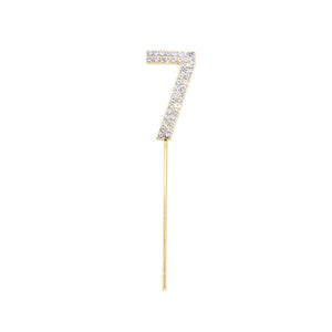 1Pc Rhinestone Number Cake Toppers