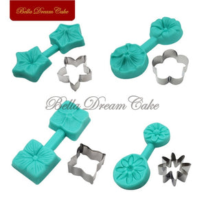 Flower Petal Silicone Molds & Cutter - 4 Styles