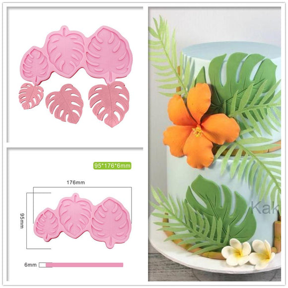 3 Sizes Monstera Leave Silicone Mold