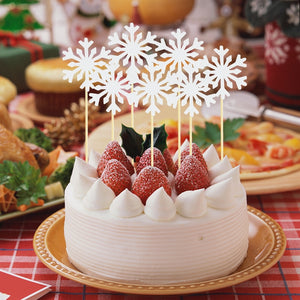 Festive Flair: Snowflake Cake Topper