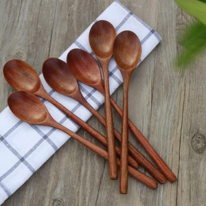 Japanese Style Wooden Spoons Set - Crafted for Culinary Delight
