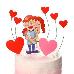 Celestial Love Wedding Cupcake Topper