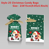 10pcs Santa Gift Bag Candy Bags - Merry Christmas Magic!