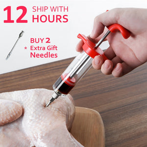 Elevate Your Flavor Game: Meat Syringe Magic!