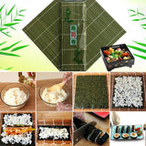Sushi Curtain Rolling Roller Hand Maker Sushi Tools Onigiri Rice Rollers Bamboo Mat
