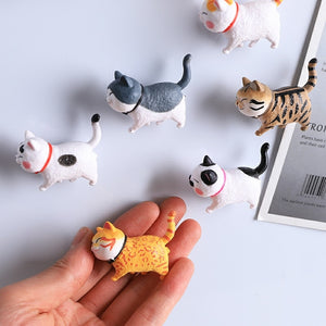Lovely Cat Series Refrigerator Magnet 3D Cat Magnet