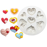 3D Lips, Hearts & Love Silicone Mold