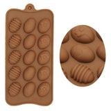 15 Holes Easter Eggs Chocolate Molds