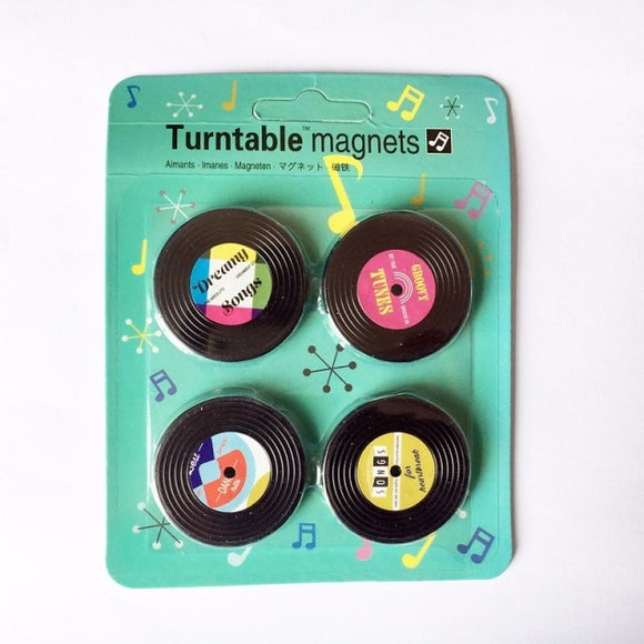Turntable Styled Fridge Magnet Sticker P