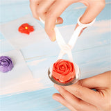 2 Pcs Piping Flower Scissors & Nail Pastry Tool Rose Decor Lifter Fondant