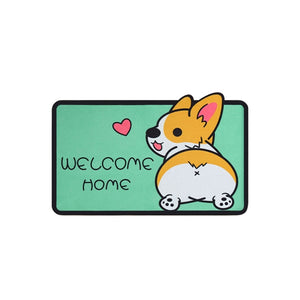 Very Cute Cartoon Welcome Entrance Doormats Non-Slip Cat Dog Pet