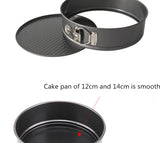 Carbon Steel Springform Pan with Removable Bottom Baking Bakeware Non Stick Round Cake