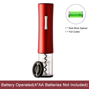 Electric Red Wine Opener with Foil Cutter
