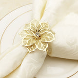 10Pcs Flower Design Napkin Rings