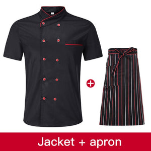 Unisex Casual Soft Chef Jackets Short Sleeve
