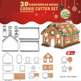Stainless Steel Christmas House Cookie Mold