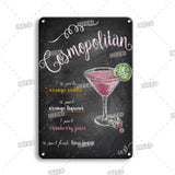 Vintage Gin & Tonic Tin Poster Wall Decoration