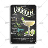 Vintage Gin & Tonic Tin Poster Wall Decoration