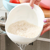 Mess-Free Magic: Rice Beans Peas Washing Filter Strainer Basket