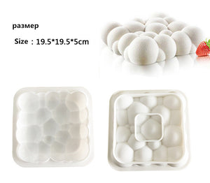 3D Cloud Silicone Cake Mold - Dreamy Baking Essential
