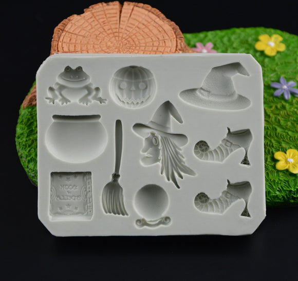 Create Spooky Magic: Halloween 3D Witch Silicone Mould
